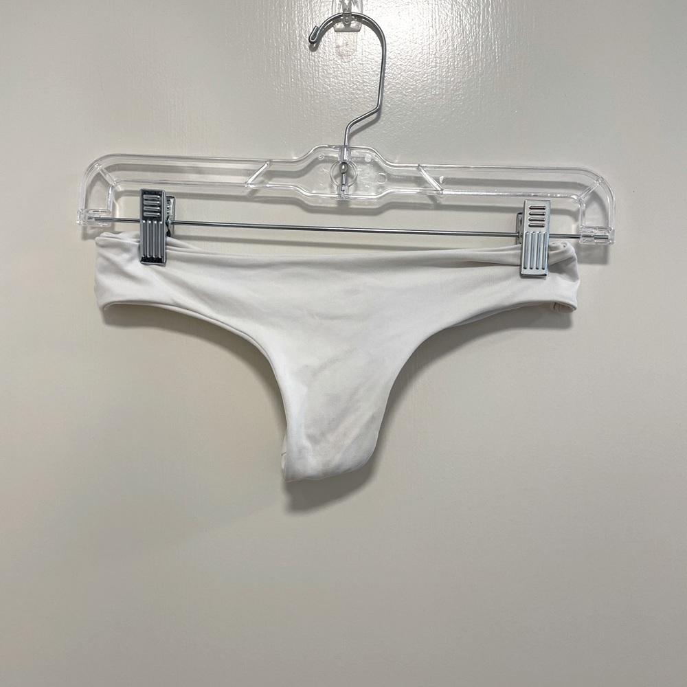 San Lorenzo Cheeky White Bikini Bottom
